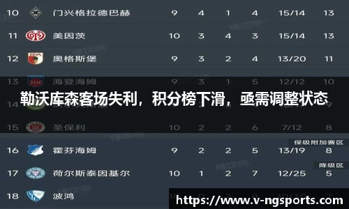 勒沃库森客场失利，积分榜下滑，亟需调整状态